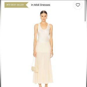 NWT L’Academie Soleil Maxi Dress in Beige